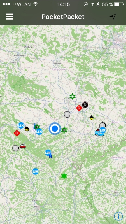 Screenshot von PocketPacket